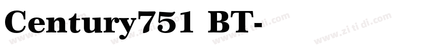 Century751 BT字体转换